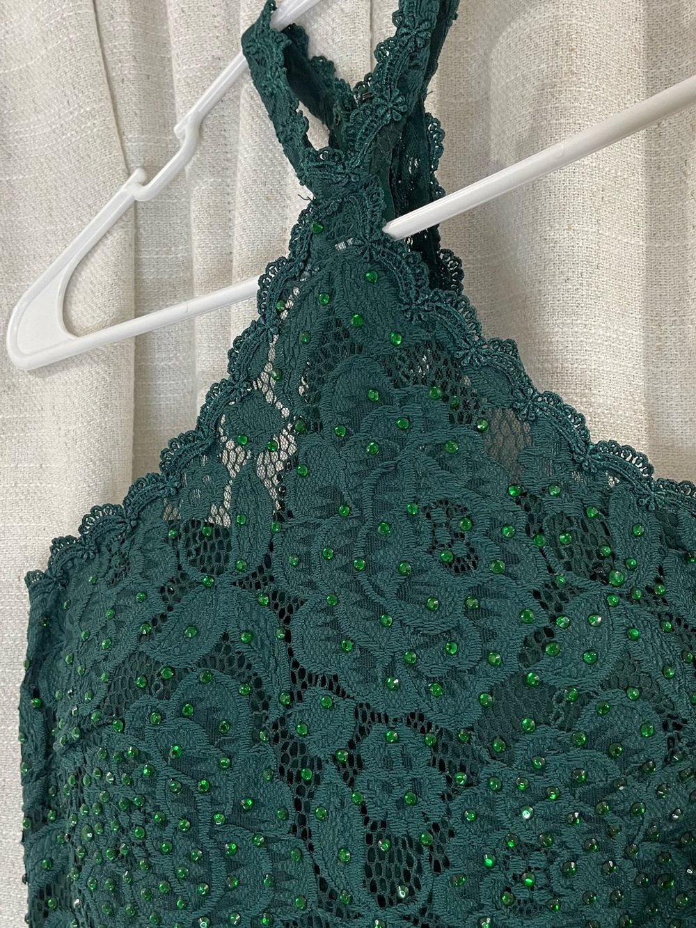 Betsy & Adam Deep Green Evening Dress - Picture 11 of 16